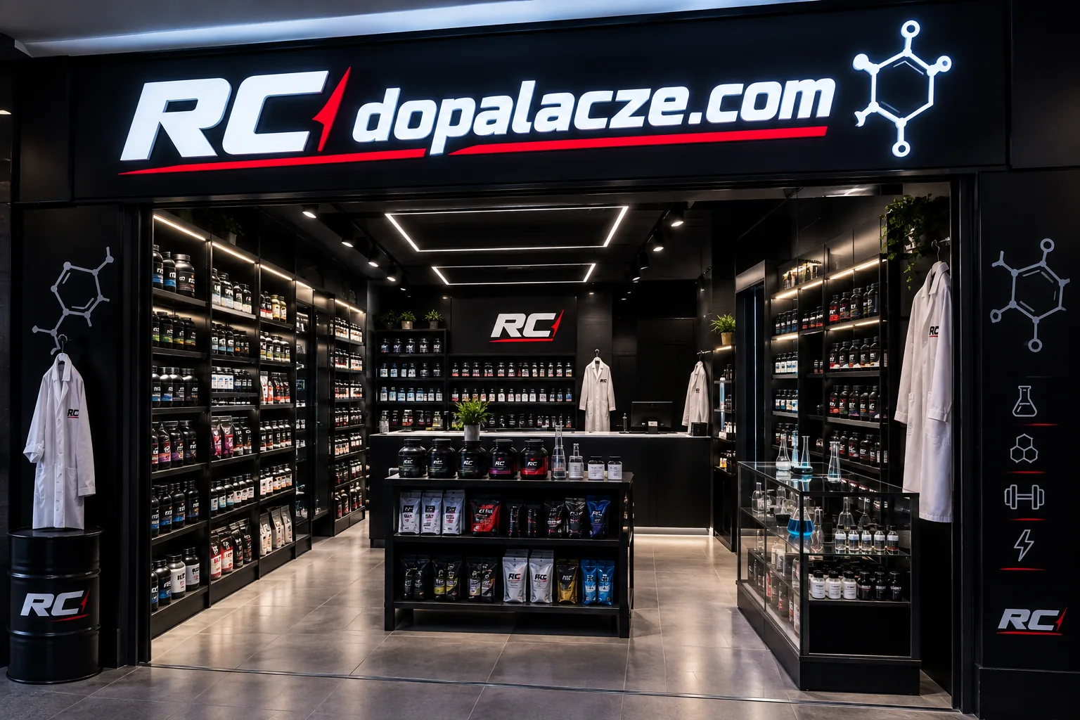 Wejście i wnętrze sklepu RC Dopalacze